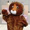 Adult Tiger Mascot Costume Jumpsuit with Mitts Head and Matching Feet
